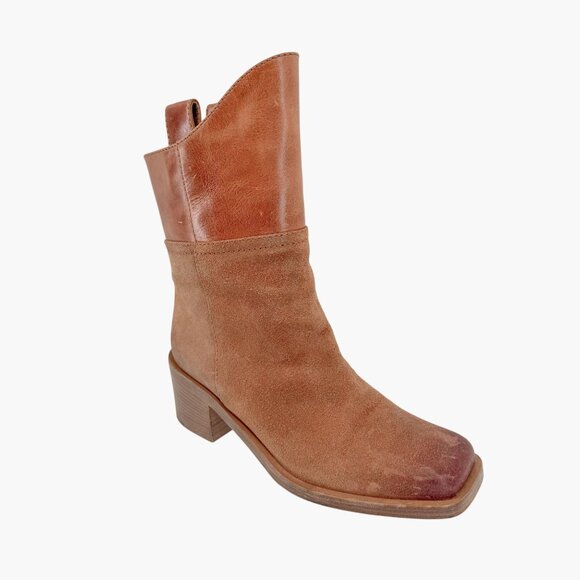 Chanel Paris Dallas Short Boots Size 39 US 8-8.5 Brown Suede Leather Western - Picture 9 of 16